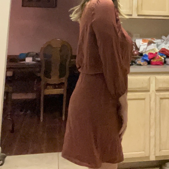 Brand New Forever 21 Large rose/coral/tan dress. - Picture 8 of 8